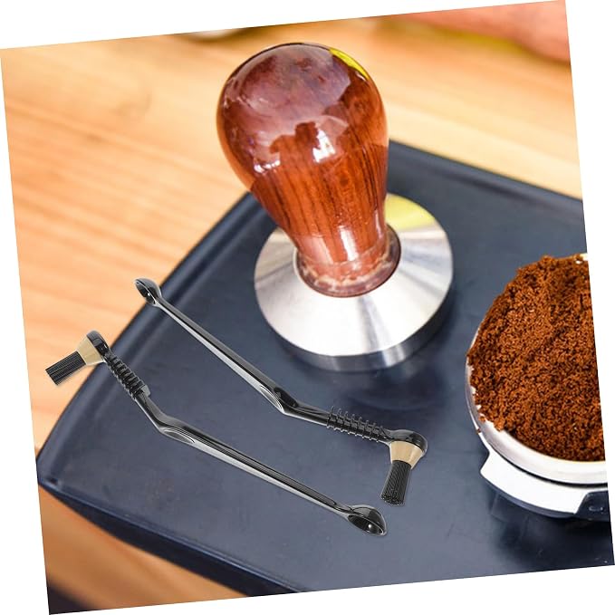 NUOBESTY 2 Pcs Coffee Machine Cleaning Brush Set Long Handle Espresso Maker - Image 5