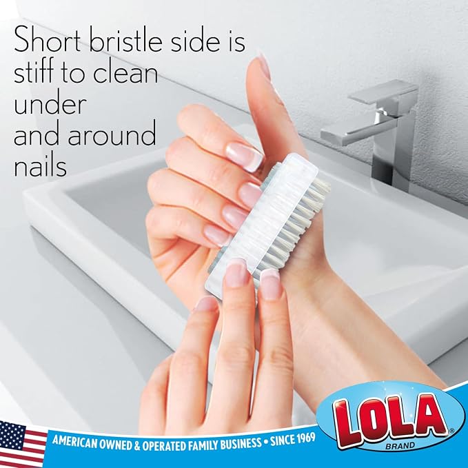 LOLA Classic Hand & Nail Brush, 2 Sided - Image 3