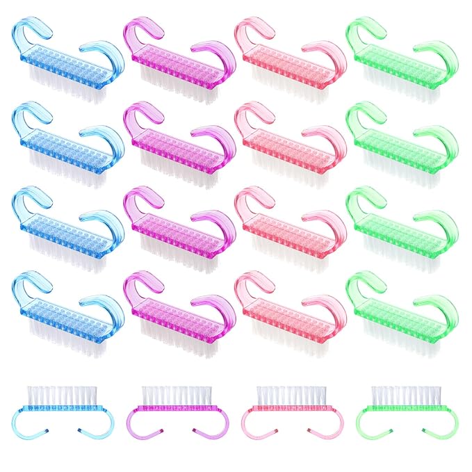 20 PCS Nail Brush for Cleaning Fingernails, Nylon Nail Cleaning Brush, Small by Unknown