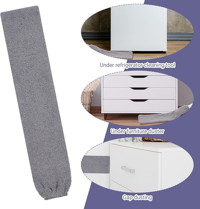 6pcs Gap Duster Covers Retractable Gap Dust Cleaner Cloth Flexible Refill - Image 3