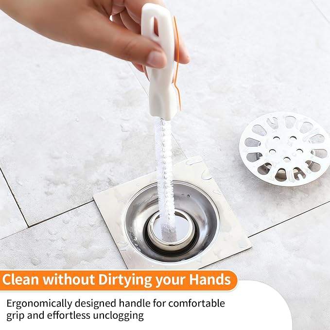 8 Pack Drain Snake Hair Drain Clog Remover, 18/24/28 Inch Shower Drain Cleaner - Image 5