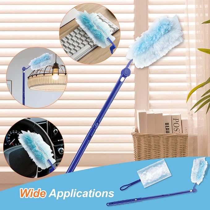 50 Count Duster Refills Kit for Swiffe Duster, One-Sided Electrostatic Duster - Image 6