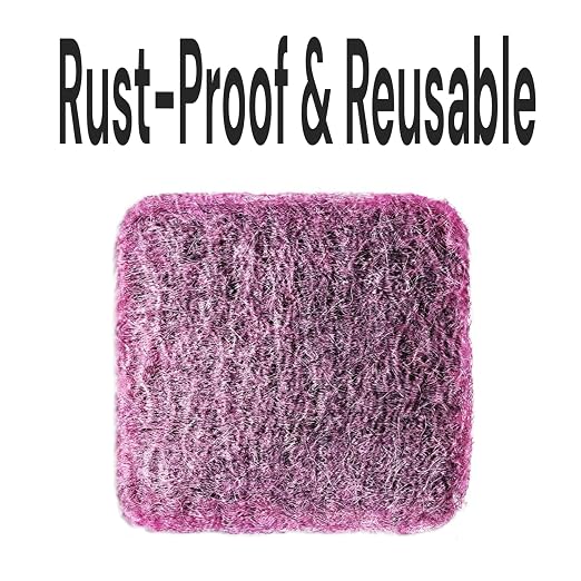 60-Pack Red Stainless Steel Soap Pads | Bulk Reusable Steel Wool Pads - Image 3