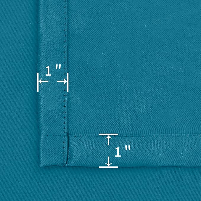 BGment Peacock Blue Blackout Curtains 90 Inch Length - Image 7