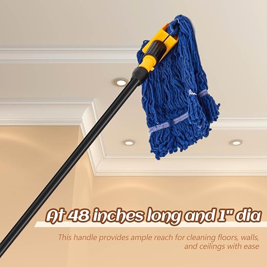 6 Pcs Fiberglass Broom Handle Replacement Handle Broom Stick Pole - Image 5