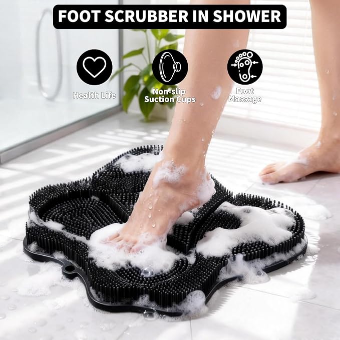 Show Foot Scrubber Mat & Silicone Back Scrubber - Image 2