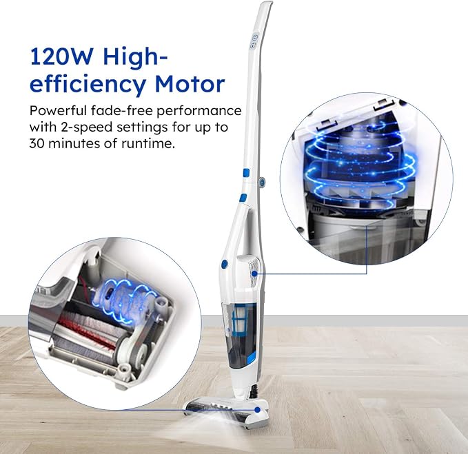 Vacmaster VSD1801 Cordless Handheld & Stick Vacuum Cleaner 2 in 1, Rechargeable - Image 4
