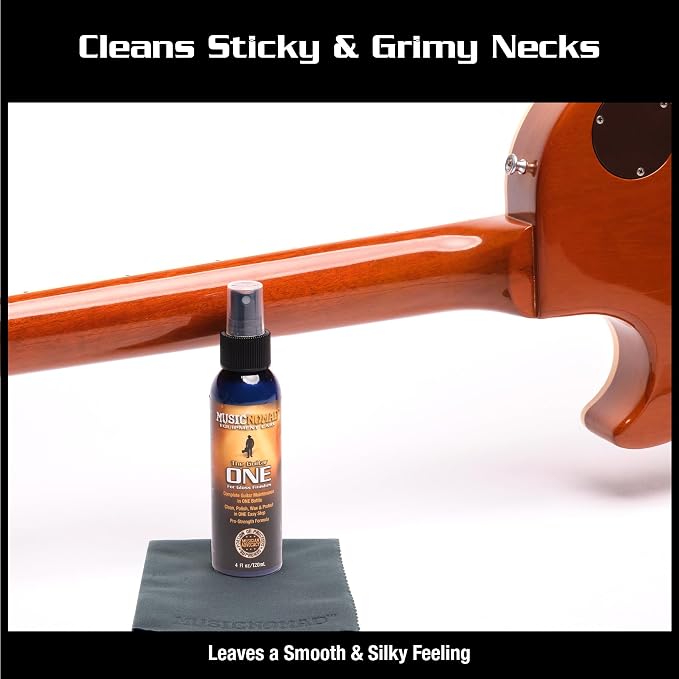 MusicNomad Guitar ONE All-in-1 Cleaner, and Wax and Microfiber Polishing Cloth - Image 6
