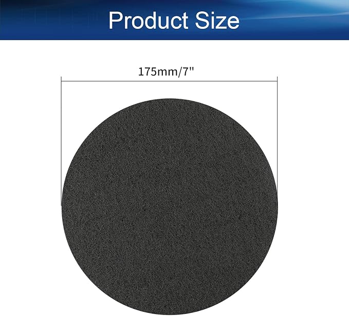 Auniwaig 2Pcs 7 Inch 1000-Grit Drill Power Brush Tile Scrubber Scouring Pads - Image 2