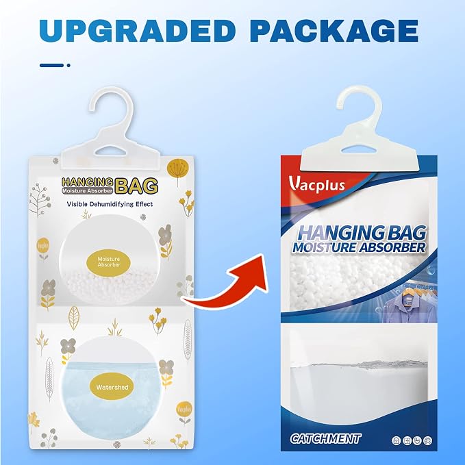 Vacplus Moisture Absorbers Packets, Fragrance Free 5 Pack, Humidity Packs - Image 8
