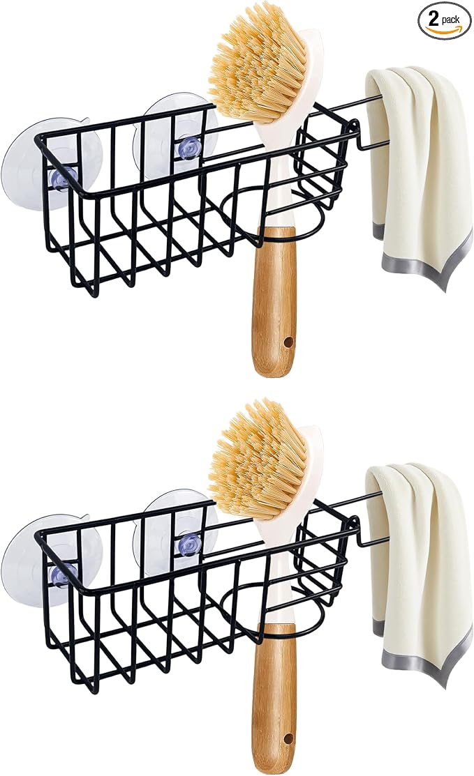 Sponge Holder with Dish Cloth Hanger by Yuibthr