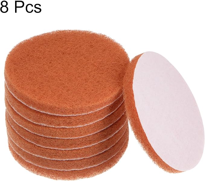 HARFINGTON 8pcs Drill Power Brush 4 Inch Tile Scrubber Scouring Pads 2000 Grit - Image 6