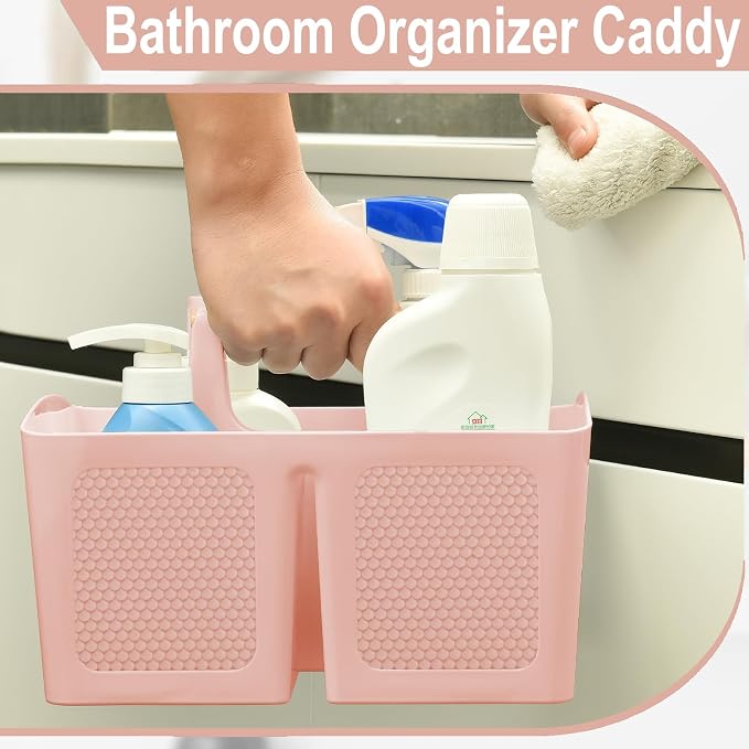 Haundry Plastic Pink Shower Caddy Basket - Image 5