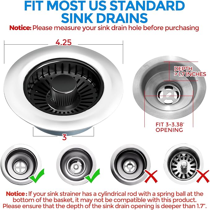 zaa Kitchen Sink Drain Strainer - Image 4