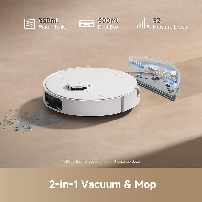 dreame D20 Plus Robot Vacuum and Mop, 000Pa Suction, Self-Emptying - Image 6