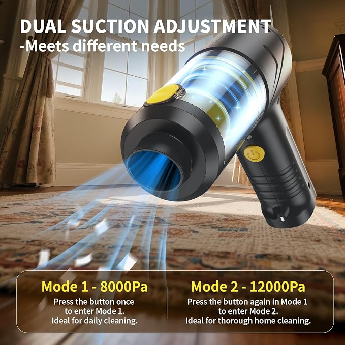 Cordless Handheld Vacuum & Air Duster - Image 3