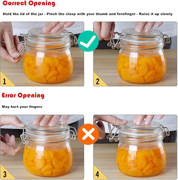 ComSaf Airtight Glass Canister Set of 3 - Image 7