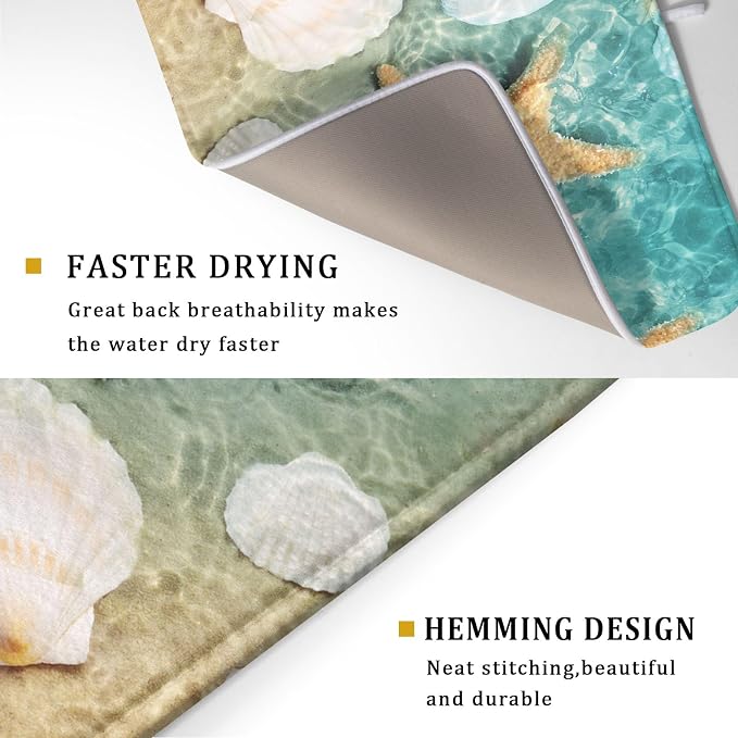 Summer Beach Style Dish Drying Mat - Image 3
