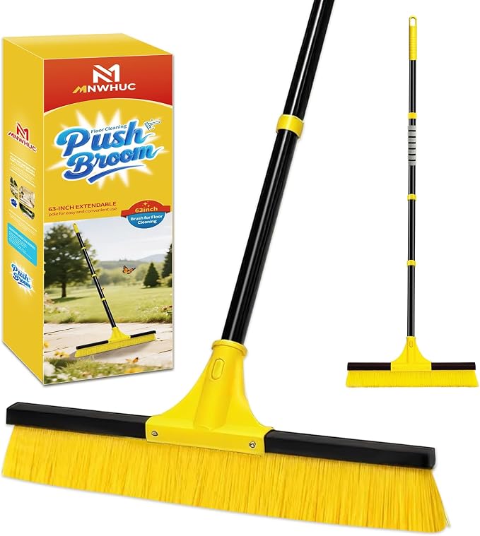 18”Push Broom Brush for Floor Cleaning by Unknown