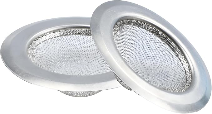 3PCS 4.5" Kitchen Sink Strainer, Stainless Steel Drain Strainers - Image 3