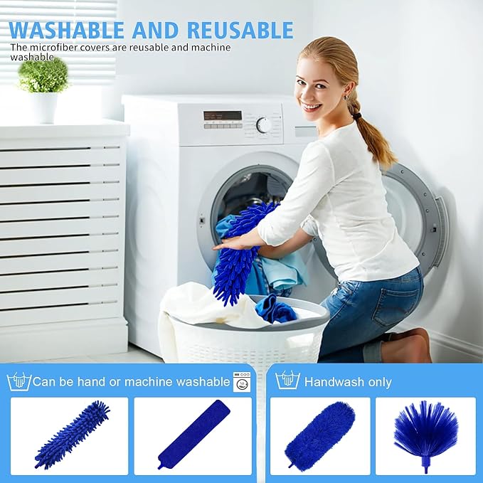Dusters for Cleaning, Microfiber Feather Duster 5-in-1 Kit, Duster - Image 4