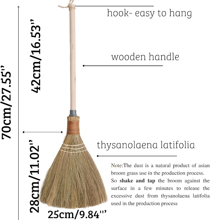 Natural Whisk Sweeping Hand Handle Broom - Image 2