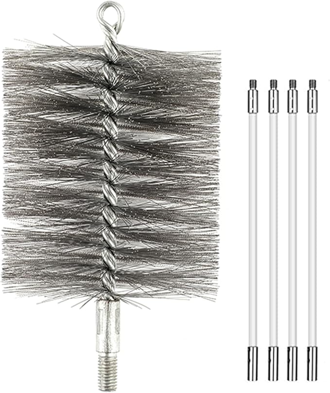 50-inch Long Tent Wood Burning Stove Pipe Cleaning Brush by Ctsyuqoo