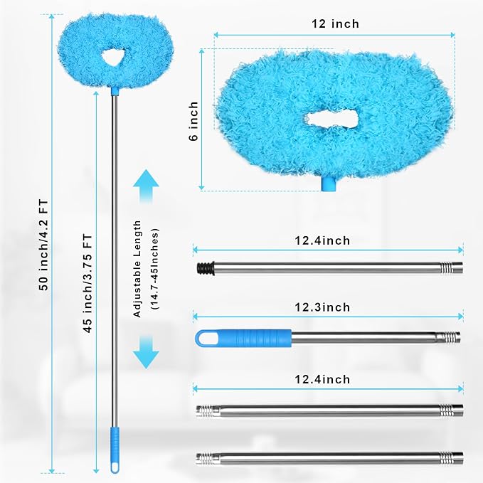 Eunice 13-49.7 Inches Ceiling Fan Duster - Image 6