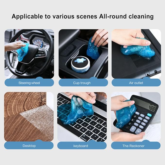 Soft Keyboard Cleaner Gel, Car Cleaning Multi-Purpose, 200g Non-Abrasive Gel - Image 5