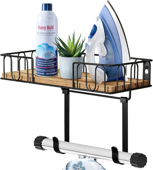 TJ.MOREE Ironing Board Hanger Metal Wall Mount Iron and Ironing Board Holder by TJMOREE
