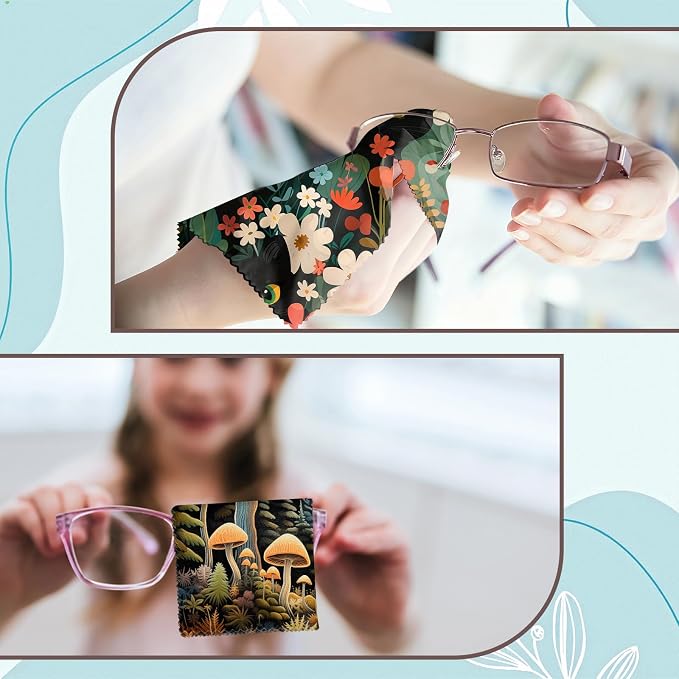 6 PCS Glasses Cleaning Cloth Eyeglass Lens Microfiber Cleaning Cloth Reusable - Image 5
