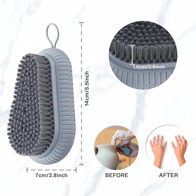 VWMYQ Heavy Duty Fingernail Scrub Brush, Durable Stiff Bristles Hand and Nail - Image 2