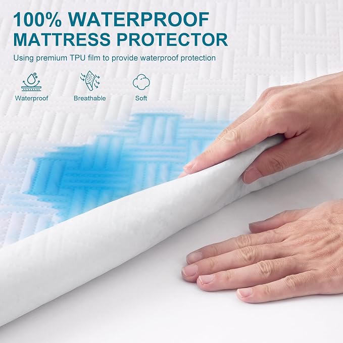 Waterproof Mattress Protector Twin Size - Image 2