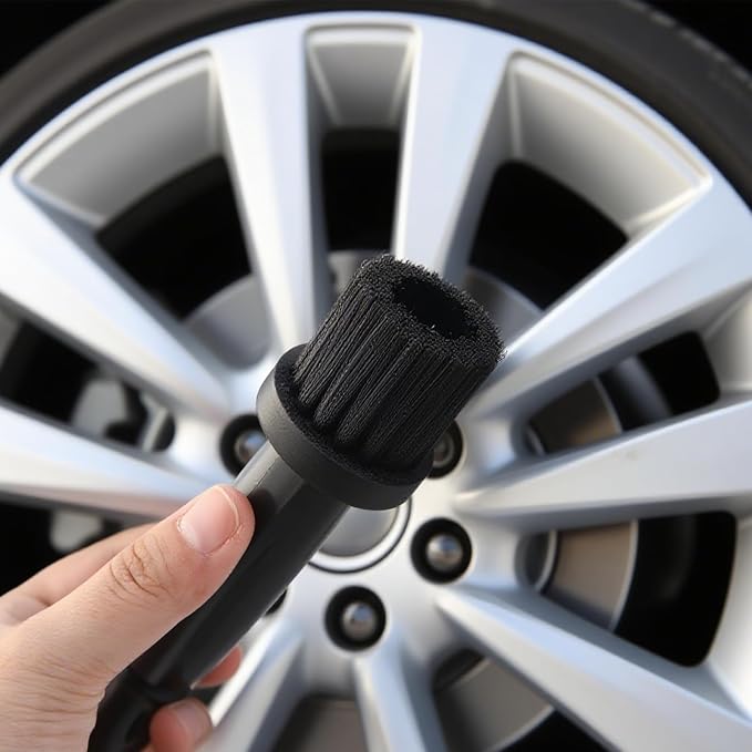 Wheel Lug Nuts Cleaning Brush, Car Detailing Brush Kit - Image 3