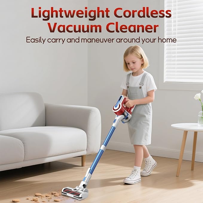 Cordless Vacuum Cleaner for Home, 45Kpa Lightweight Stick Vacuum - Image 3