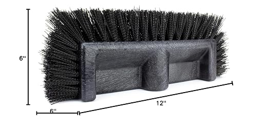 SPARTA Multi-Level Tile Scrub Brush 12" Wide Brush Head, Heavy-Duty Tile - Image 5