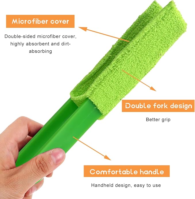 2 PCS Car Blinds Duster, Window Blind Cleaner Duster Brush - Image 3