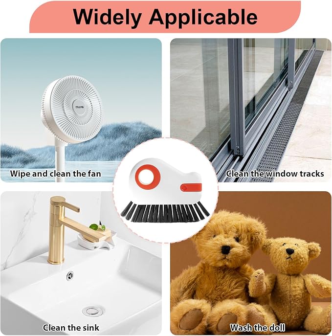 2 Pcs 2 in 1 Window Track Cleaner, Groove Cleaner Brush, Effective Window Sill - Image 6