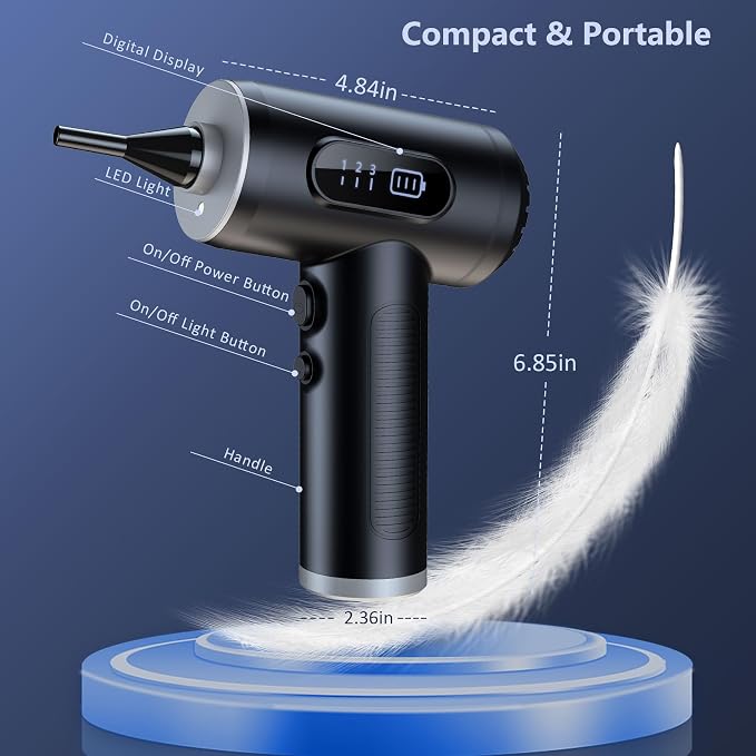 Electric Compressed Air Duster, 3-Gear Dust Blower - Image 8