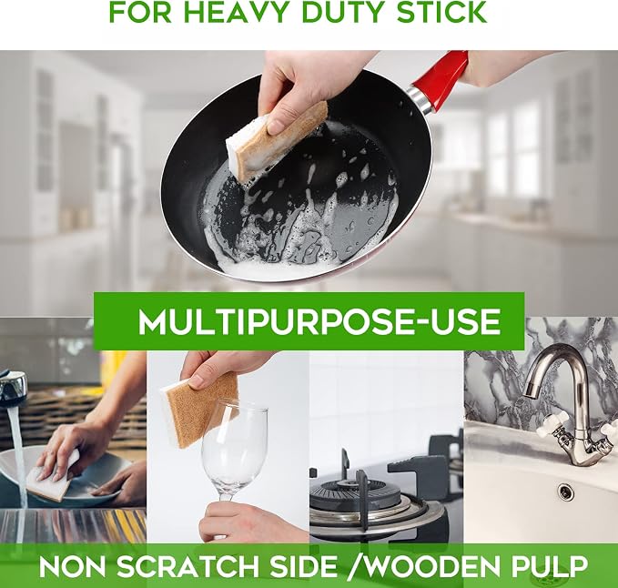 Biodegradable Natural Kitchen Sponge，Eco Friendly Sponges - Image 5
