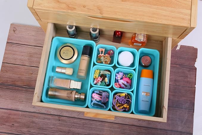 15 PCS Interlocking Desk Drawer Organizer Separator - Image 4