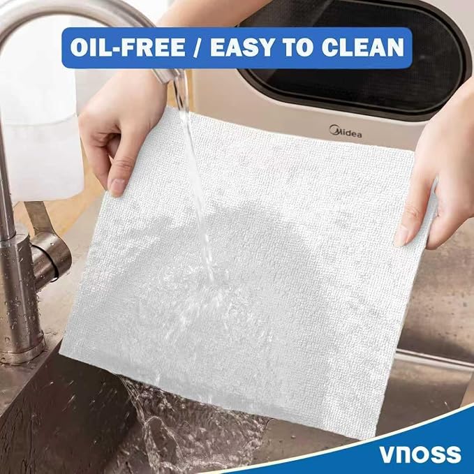 55 Pack Microfiber Cleaning Cloth Roll, Tear Away Reusable Towels, Ultra - Image 5