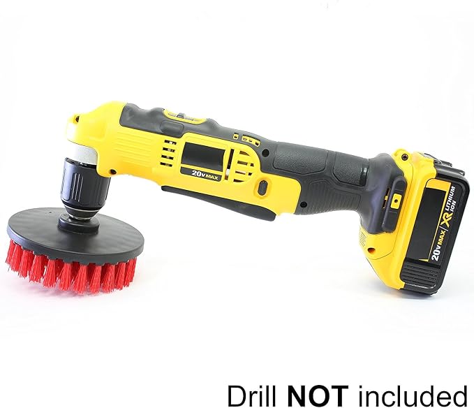 Drill Brush Heavy Duty 2PCS – Clean Tile & Grout 5X faster – Spin Away Rust - Image 4