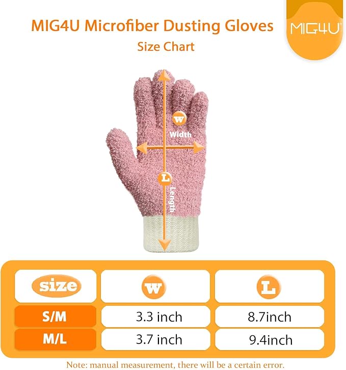 MIG4U 4 Pairs Microfiber Gloves - Image 8