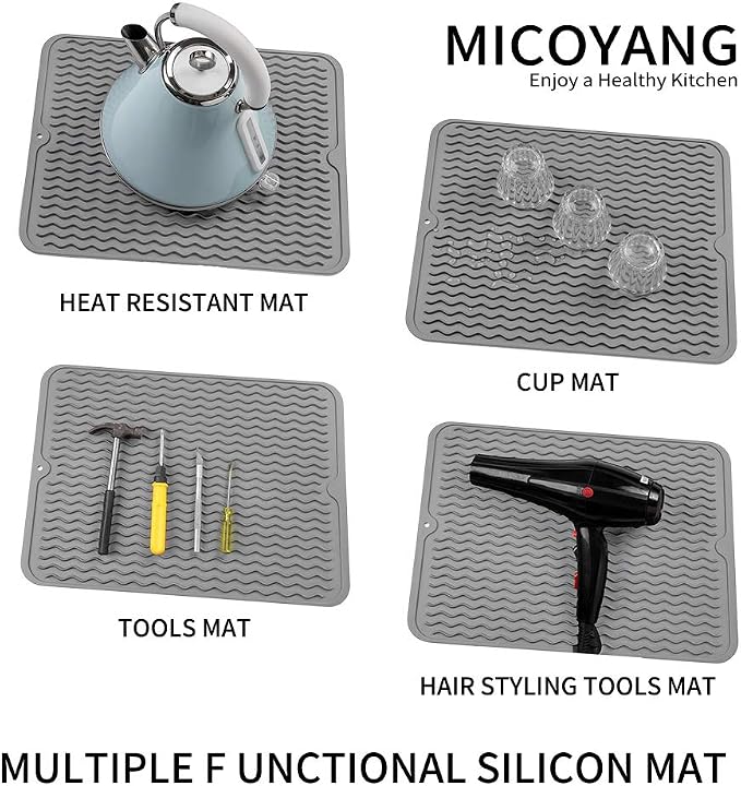 Silicone Dish Drying Mat for Multiple Usage, Easy clean, Eco-friendly, - Image 4