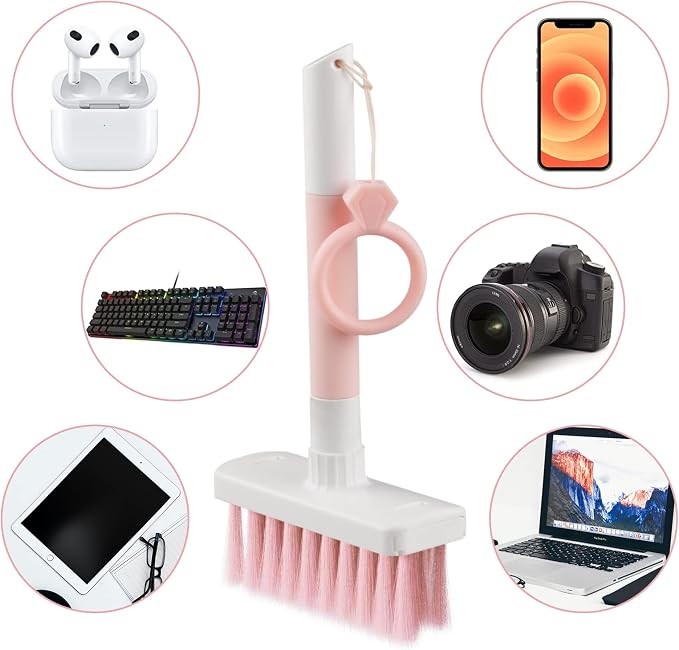 Soft Brush Keyboard Cleaner, Computer Cleaning Tool Kit, 7 in 1 Multipurpose - Image 5
