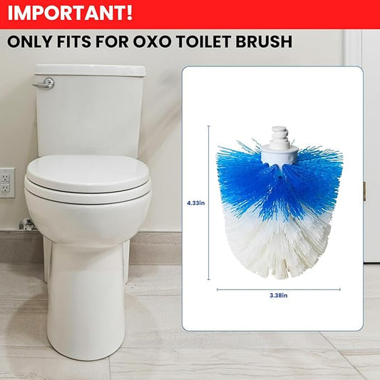 Toilet Brush Refills for OXO Toilet Brush, 4 Pack Toilet Brush Replacement Head - Image 2