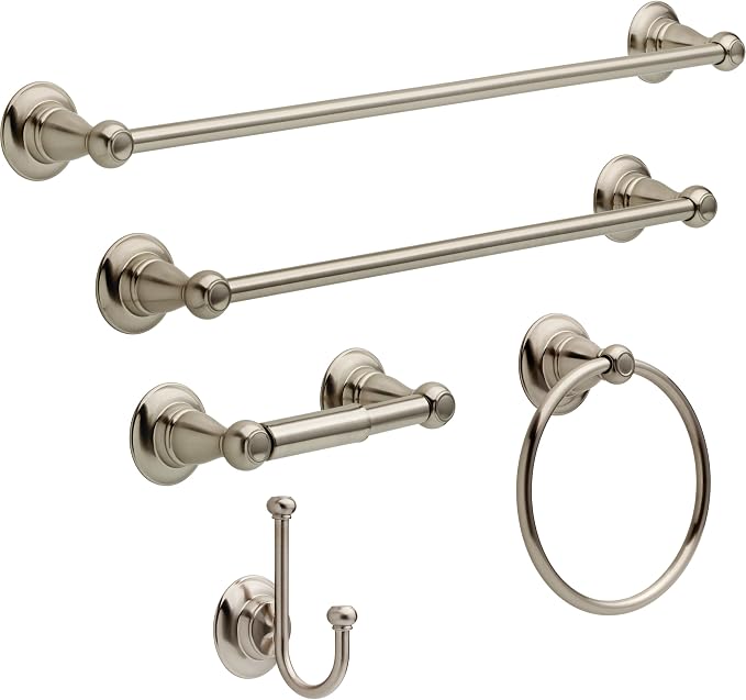 Delta Faucet Porter Toilet Paper Holder, SpotShield Brushed Nickel, Bathroom - Image 3