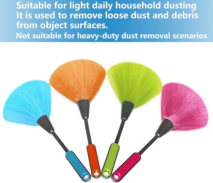 4 Pack 10" Small Microfiber Duster, Delicate Fluffy Microfiber Feather Duster - Image 5