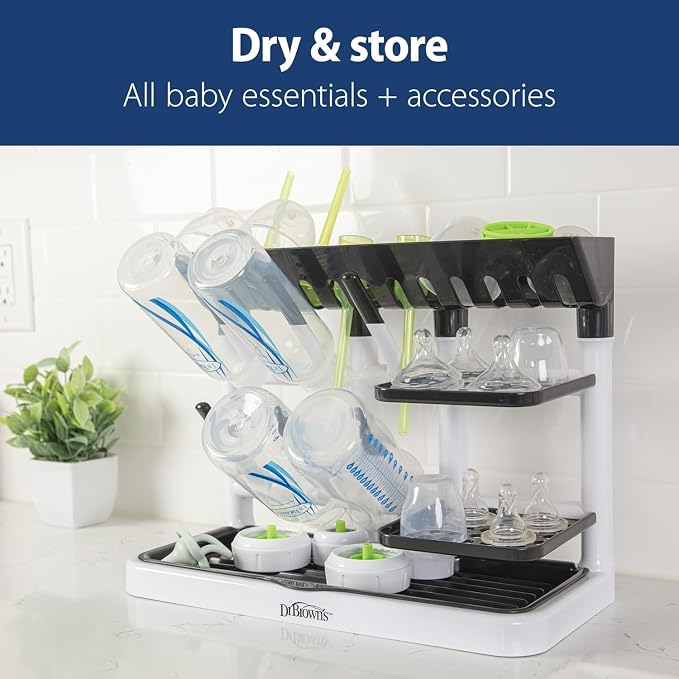 Dr. Brown's Baby Bottle Drying Tower, Stand-Up Drying Rack - Image 2